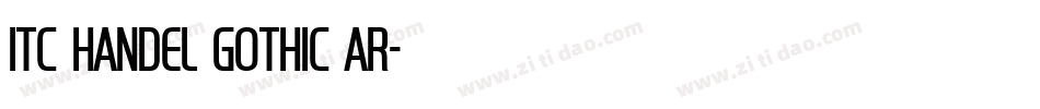 ITC Handel Gothic Ar字体转换